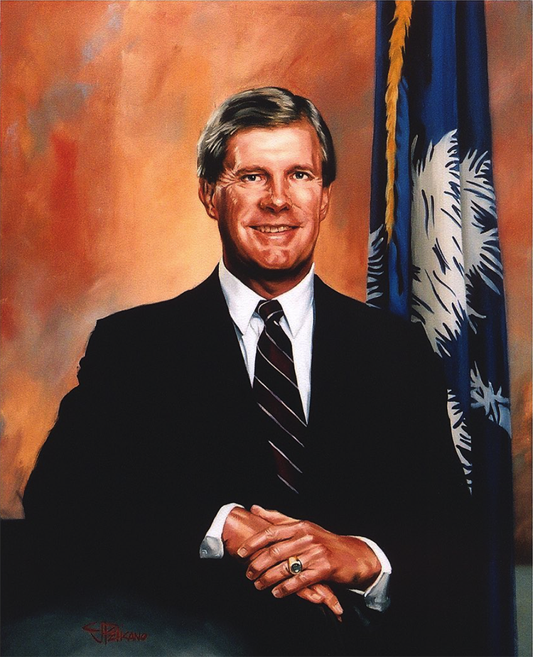 Governor Campbell oil painting